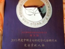 創(chuàng)綠家，中國室內(nèi)環(huán)境凈化突出貢獻(xiàn)獎獲得者！！！